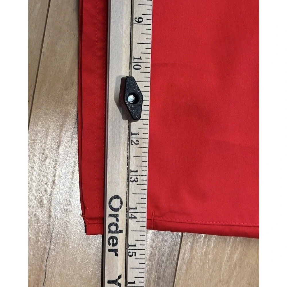 Nike  Mens Red 2X Swim Trunks Elastic Waist Drawstring  Athletic Shorts‎ Swoosh